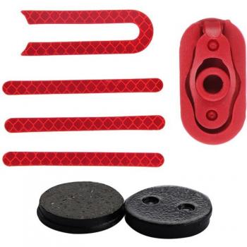 Paire plaquettes de frein + porte-charge + 4 autocollants réfléchissants M365