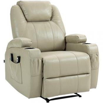 Poltrona Comfort Hepler con Funzione Massaggio Crema