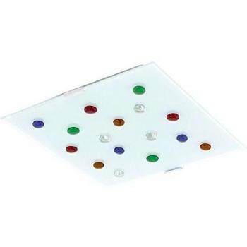 EGLO 93419 LED Deckenleuchte mit satiniertem Glas
