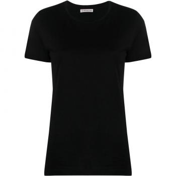 Moncler Female XS Black Crew-Collared Cotton Shirt