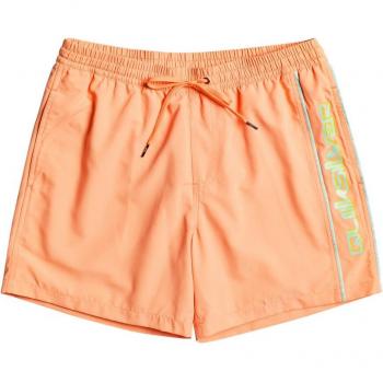Quiksilver Short de bain uni liseré saumon 16 A – Orange – XL