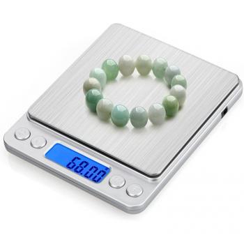 Electronic Kitchen Scale Stainless Steel Food and Jewelry Weighing Balance