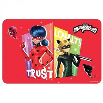 Rotes Tischset MIRACULOUS – 43 × 28 cm, rechteckige Form, waschbar