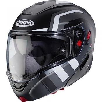 Caberg Horus X Road Klapphelm Schwarz Grau Größe S
