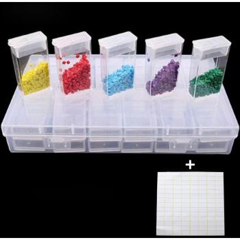 Caja de organización para diamantes y cuentas