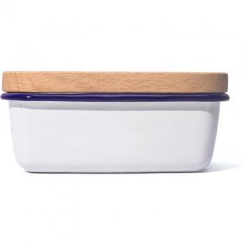 Butter Dish with Wooden Cover