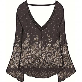 BILLABONG Camisa de Manga Larga Forget Me Knot Mujer