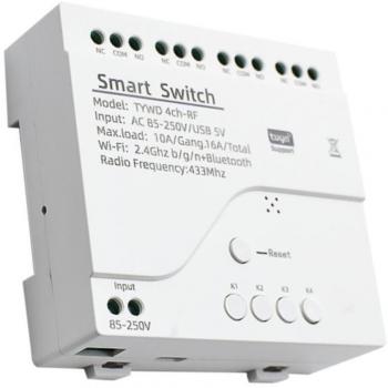 Commutateur intelligent 4CH Tuya pour Alexa et Google Home