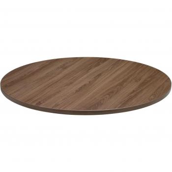 Piano Tavolo Maliana 100 cm tondo quercia/marrone/grigio