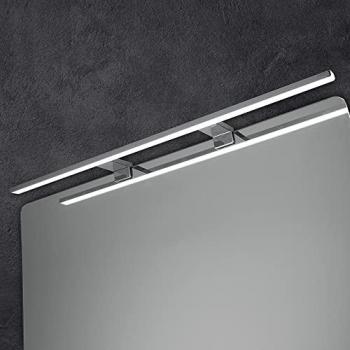 Luce Doppia Specchio 75 cm Alluminio