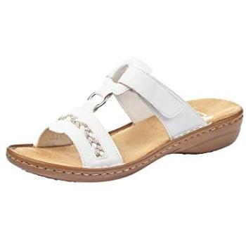 Tongs Femme Rieker 6088880 en Synthétique Blanc