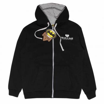 Hoodie Unisex Batman DC Wayne Industries Negro