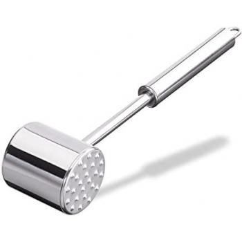 Relaxdays Dual‑Face 28 cm Professional Stainless Steel Tenderizer Pair