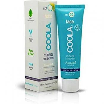 Coola Mineral Sunscreen Face SPF 30 in Matte Tint Formula