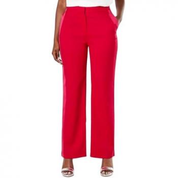 Pink Satin Trim Tailored Trousers for Women by Coast