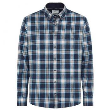 Brax Langarmhemd Daniel, Herren, Farbe Blau, XXXL