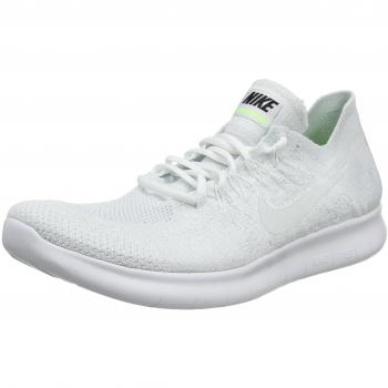 Nike Herren Free RN Flyknit 2017 Trekkingschuhe – Weiß/Pure Platinum/Black 45 EU