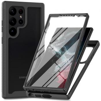 Cazy 360 Grad Hülle mit Folie für Samsung Galaxy S23 Ultra
