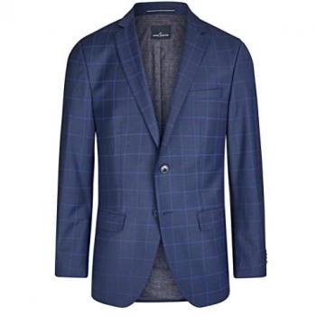 HECHTER PARIS Herrenblauer 2‑Knopf‑Sakko – Reverskragen – 30