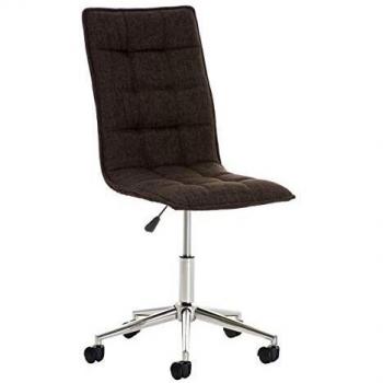 Hochwertiger Peking Büro-Stuhl – verstellbarer Sitz, brauner Stoff