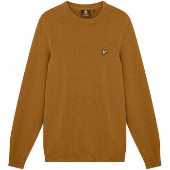 Sudadera Lyle & Scott Diseño Básico con Logo Pequeño Oro Hombre