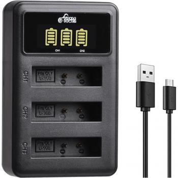 LI-90B Battery + LED Charger for Olympus Tough Cameras