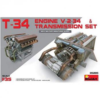 T-34 Engine (V-2-34) & Transmission Modellbausatz