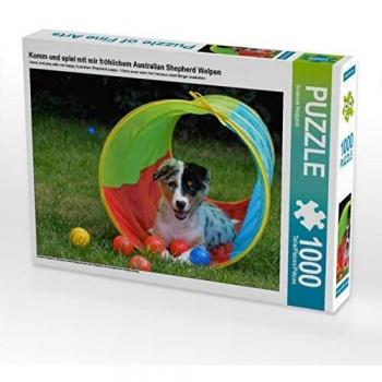 CALVENDO Bildpuzzle 64x48 cm – „Welpenfreude“