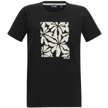 Regatta Filandra IX Female Graphic T-Shirt, Black, Size 12