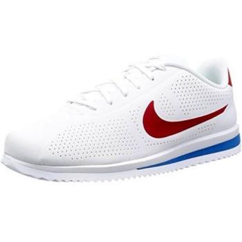 Ultra Moire Cortez 100, Nike Running Uomo, Bianco con Dettagli Varsity Rosso/Blu, EU 40