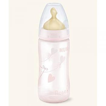 BIBERÓN LÁTEX 1 M ROSA 300 ML
