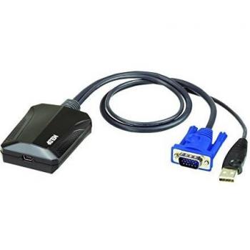 ATEN CV211 Adaptateur de console pour ordinateur portable, USB, VGA, noir