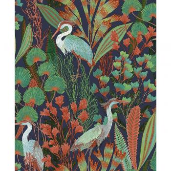 Grandeco Ciara Tropical Cranes Wallpaper