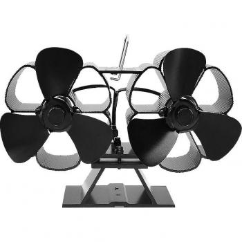 Double Head 6 Blade Fireplace Fan for Wood Burning