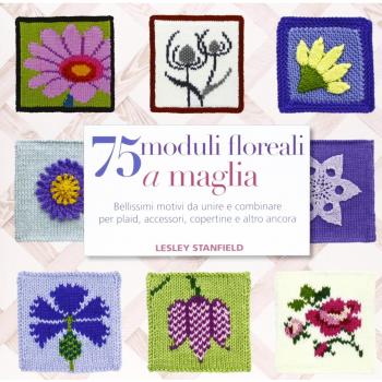 75 moduli floreali a maglia