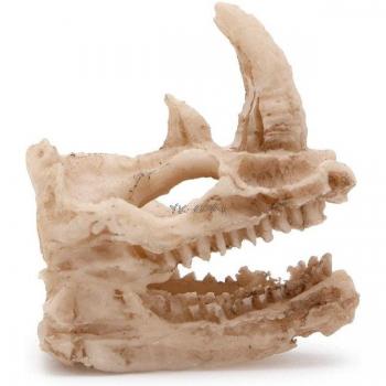 Fish Tank Rhino Skull Decoration