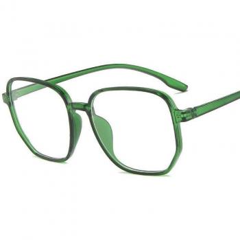 Big Frame Transparent Optical Glasses with Anti-Blue Light