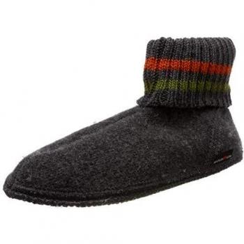 Haflinger Paul 631051, Chaussons gris pour adulte