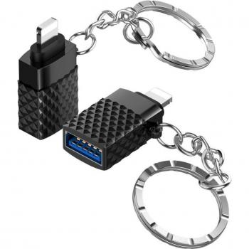 Mini-USB 3.0 Lichtadapter mit Schlüsselanhänger – Daten‑Sync für iPhone