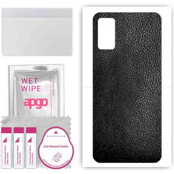 Black Leather Shield for ZTE Blade A71 Back