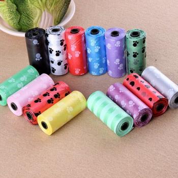 15 Pcs/roll Biodegradable Pet Waste Bags