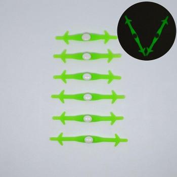 12pcs VING Flashing Silicone Shoelaces