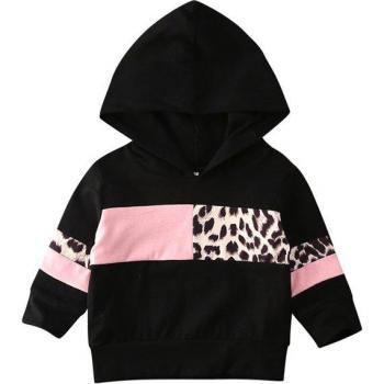 Hooded Leopard Print Sweatshirt for Kids
