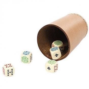 Vassoio Dadi Poker Naturale 53500