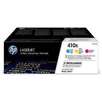 HP cartucho de tóner multipack cian / magenta / amarillo (CF252XM, 410X) pedir en línea