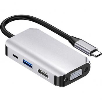 Type C 4-in-1 Adapter with USB 3.0 and HDMI