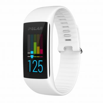 Polar A360 Fitness Activity Tracker con Cardiofrequenzimetro Integrato e Display Touch Screen, Taglia L (200-230 mm), Bianco