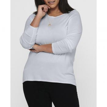 Jersey Only Carmakoma azul claro para mujer con manga larga
