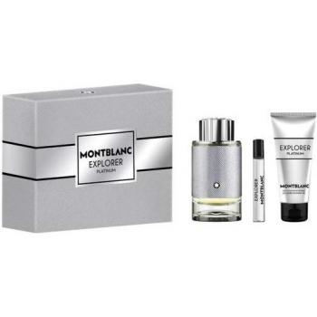 Mont Blanc Explorer Platinum Gift Set 100ml EDP + 100ml Shower Gel + 7.5ml EDP