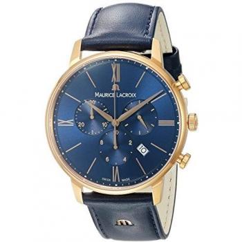 Maurice Lacroix Eliros Gold and Blue PVD Chronograph Watch